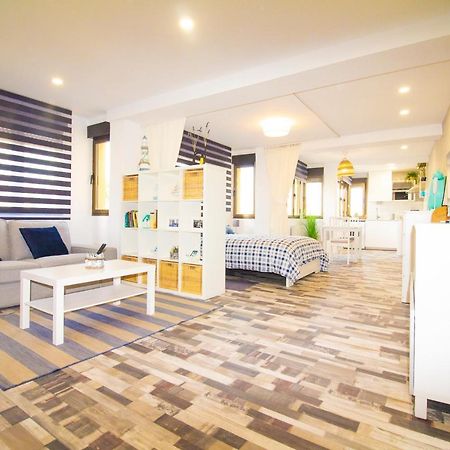 Loft En Gijon - Cimavilla Con Vistas Al Cerro Exterior foto